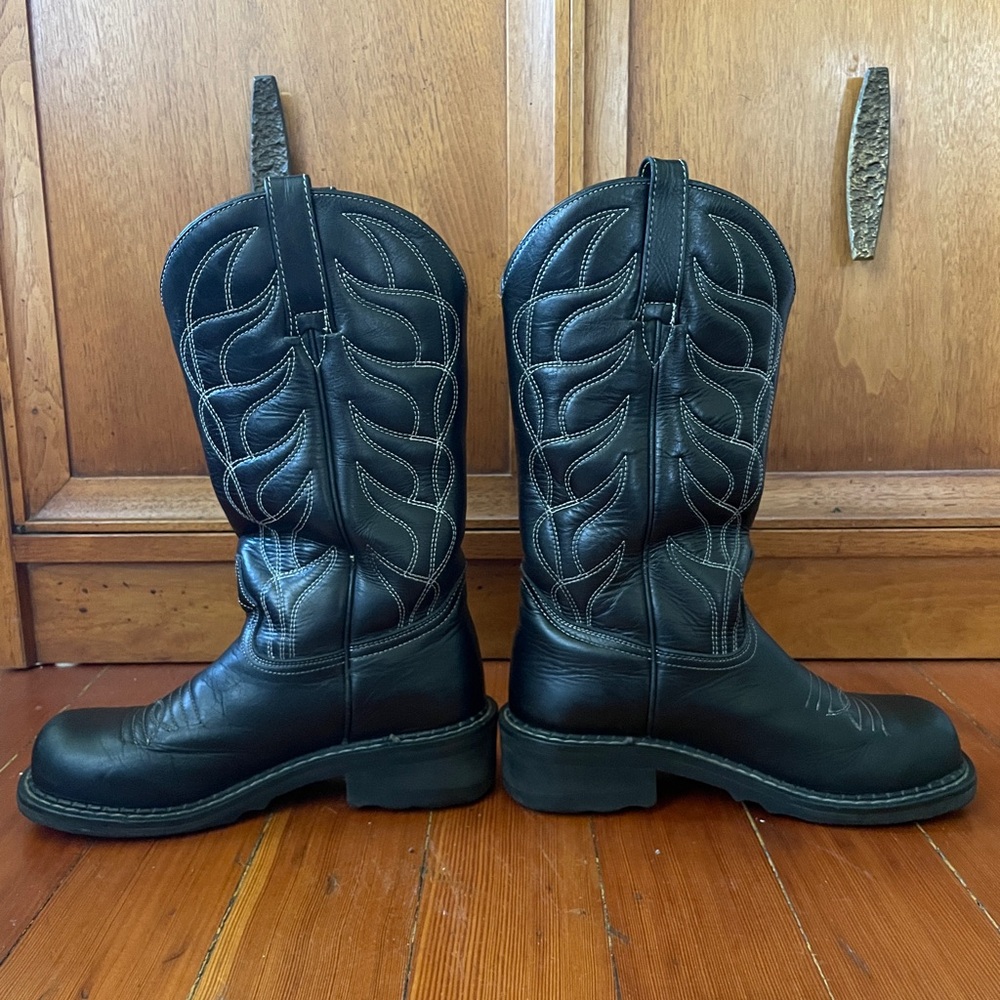 John Fluevog Vintage Flame Cowboy Boots W6 - Picture 4 of 6